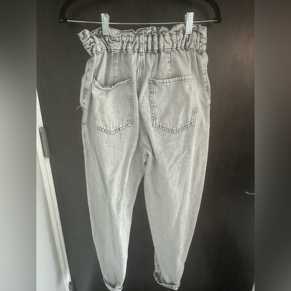 Zara High Rise Women Jeans - Light Gray - Picture 3 of 3